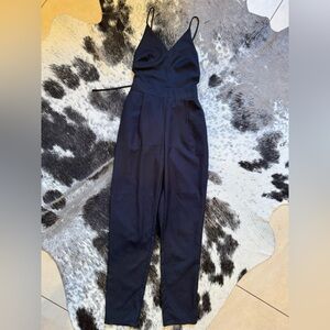 Blue rain jumpsuit navy/black